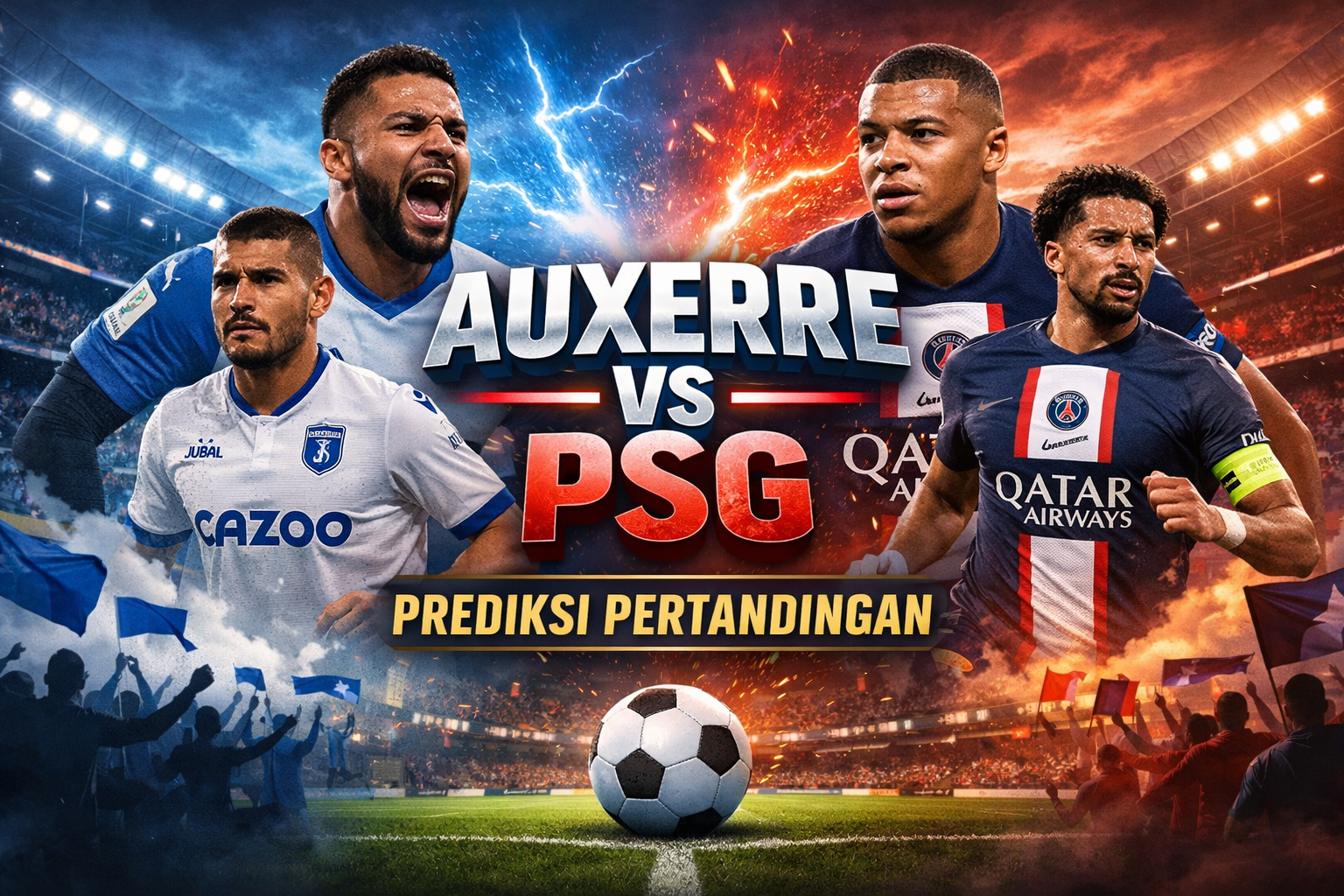 PSG Datang dengan Kekuatan Penuh, Auxerre Siap Memberi Perlawanan di Kandang