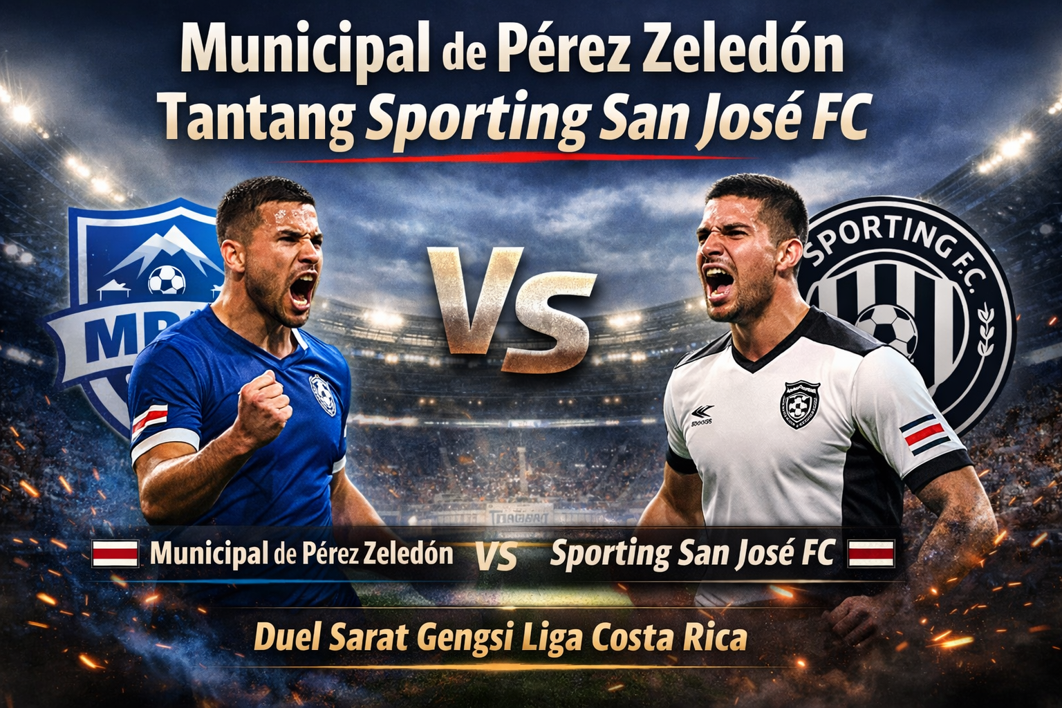 Municipal de Pérez Zeledón Tantang Sporting San José FC dalam Duel Sarat Gengsi
