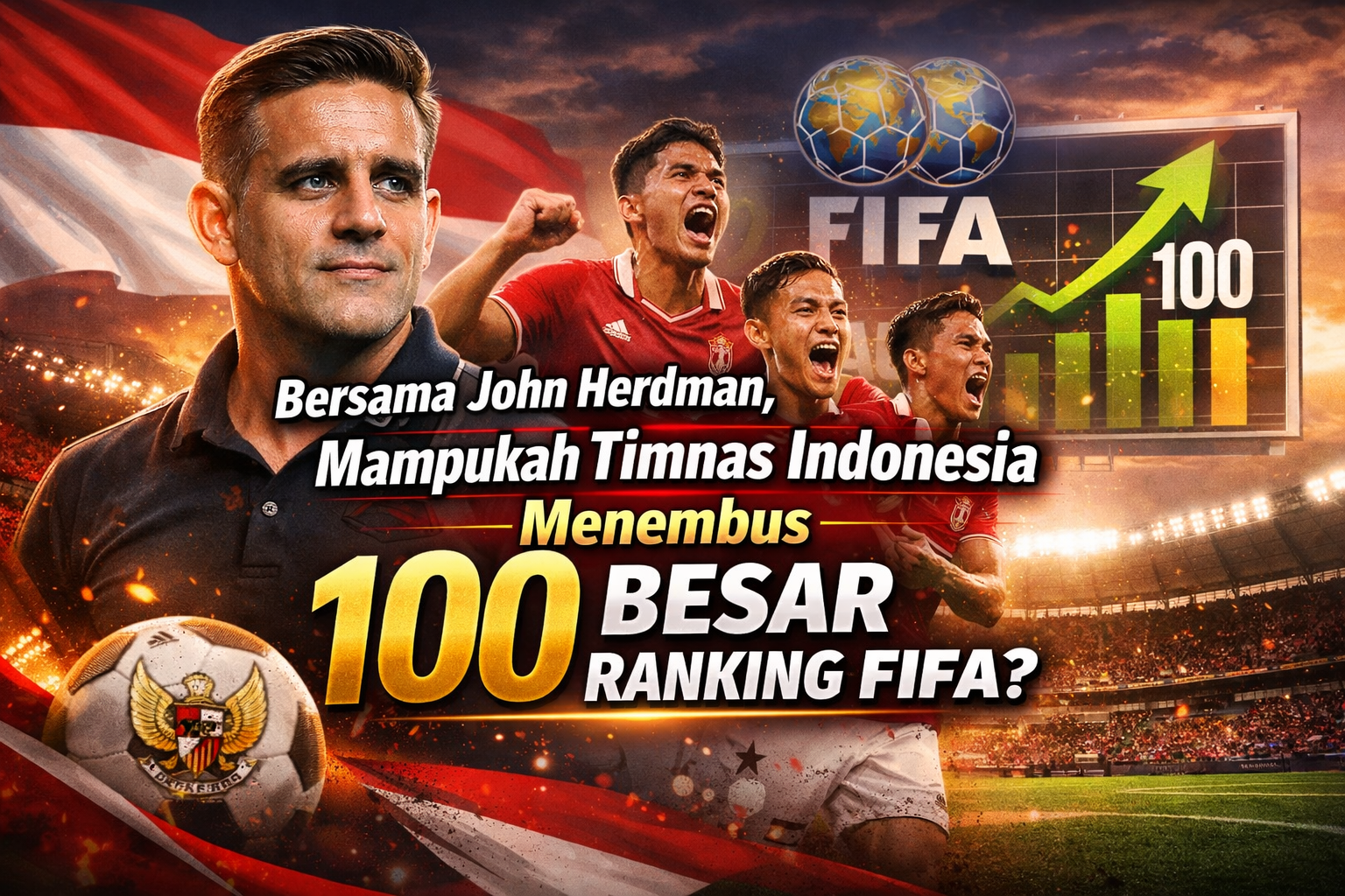 Bersama John Herdman, Mampukah Timnas Indonesia Menembus 100 Besar Ranking FIFA?