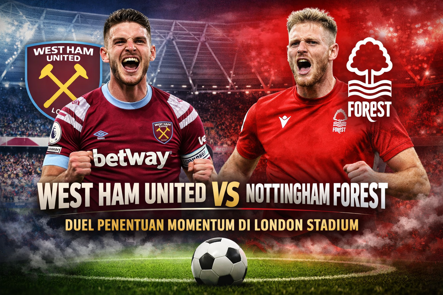 West Ham United vs Nottingham Forest Duel Penentuan Momentum di London Stadium