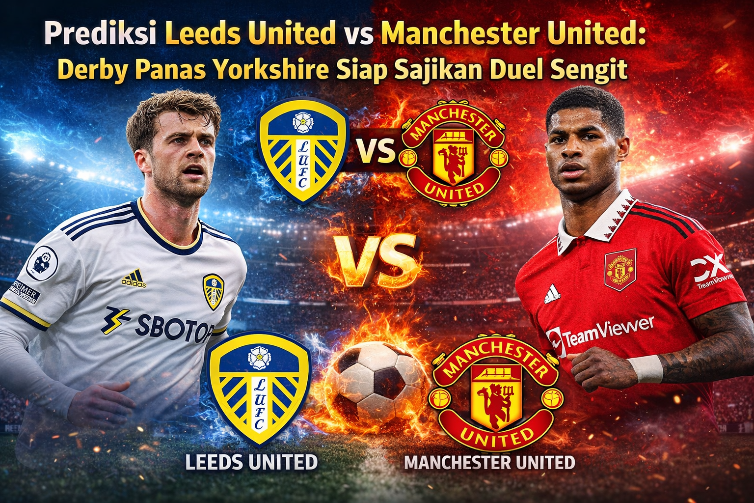 Prediksi Leeds United vs Manchester United: Derby Panas Yorkshire Siap Sajikan Duel Sengit