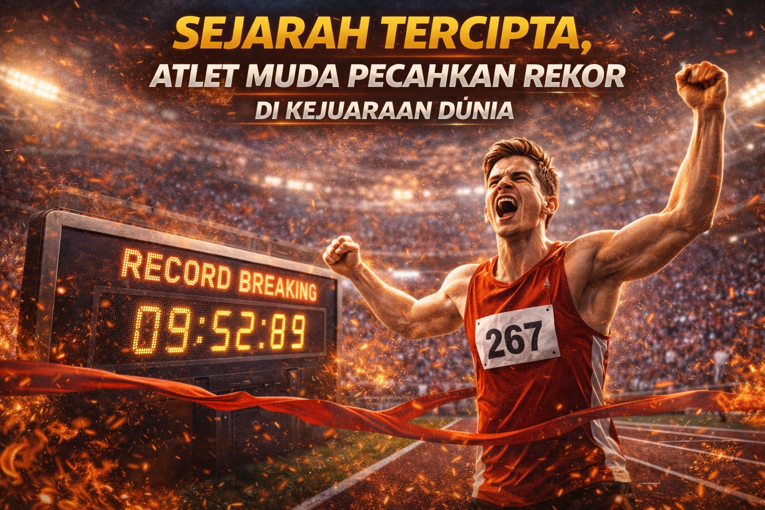 Sejarah Tercipta, Atlet Muda Pecahkan Rekor di Kejuaraan Dunia