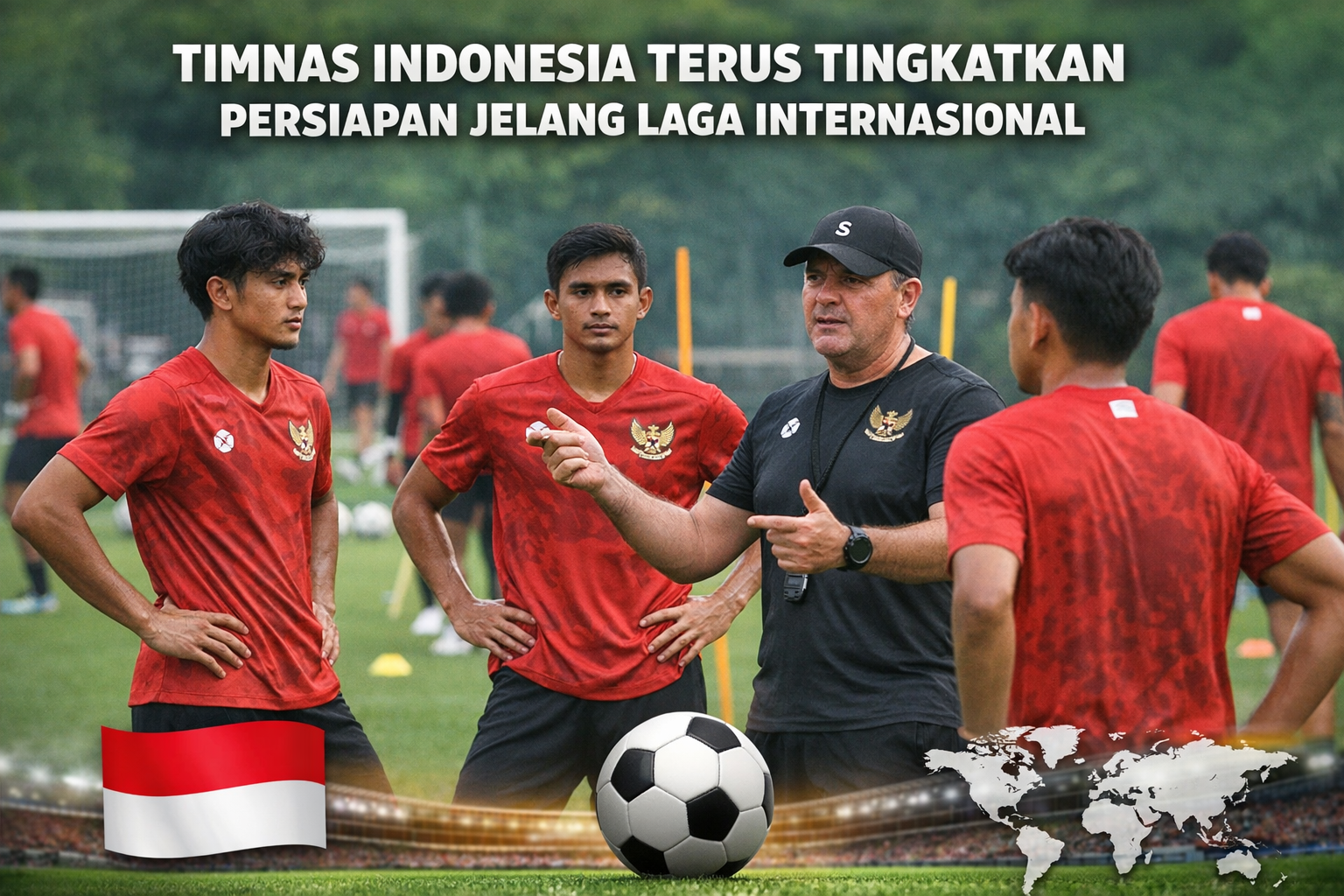 Timnas Indonesia Terus Tingkatkan Persiapan Jelang Laga Internasional