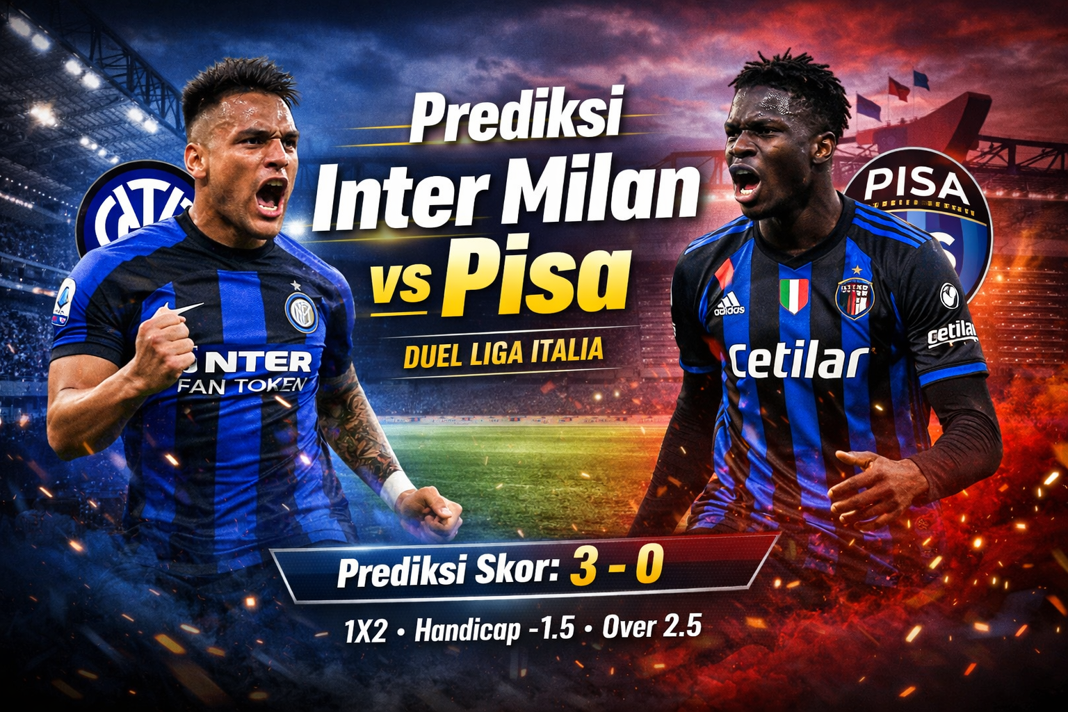 Inter Milan vs Pisa: Ujian Konsistensi Nerazzurri di Liga Italia