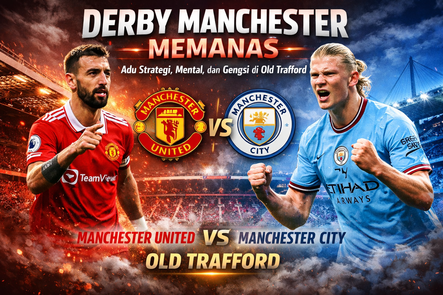 Derby Manchester Memanas: Adu Strategi, Mental, dan Gengsi di Old Trafford