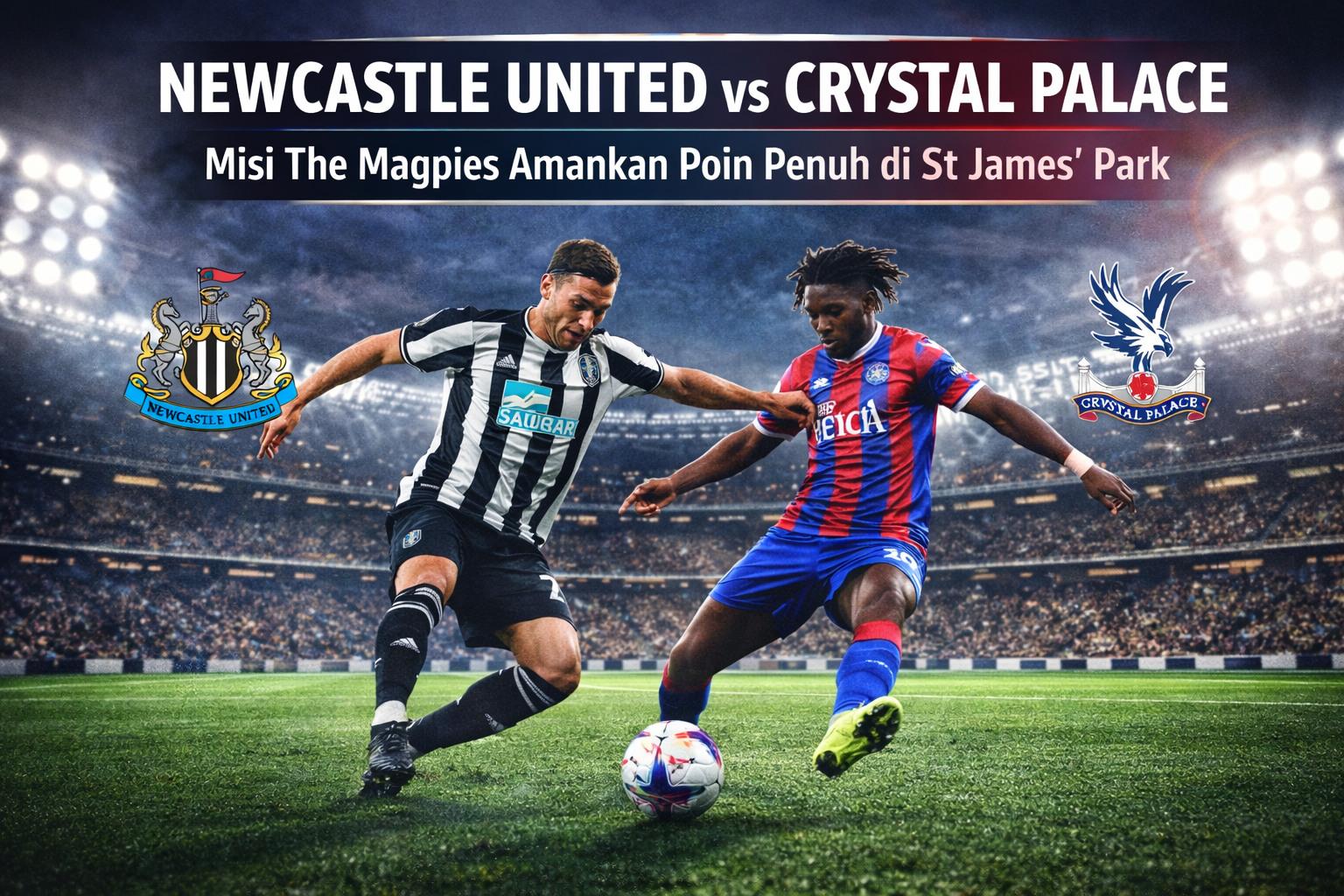 Newcastle United vs Crystal Palace: Misi The Magpies Amankan Poin Penuh di St James’ Park