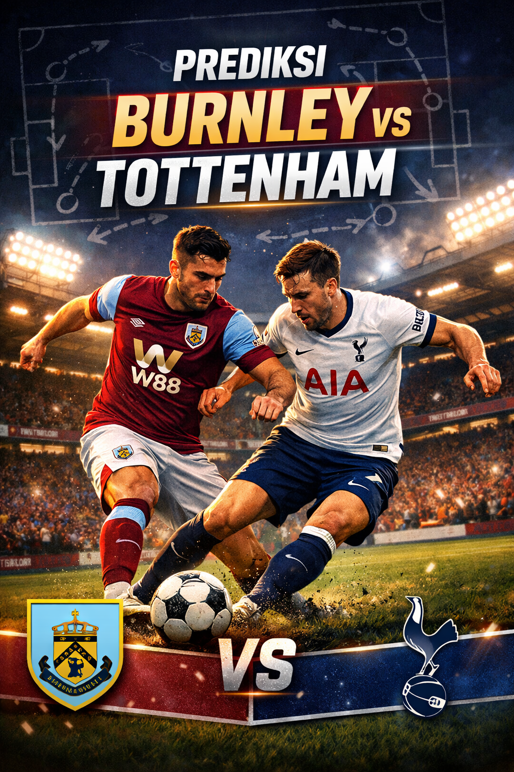 Prediksi Burnley FC vs Tottenham Hotspur FC: Ujian Konsistensi The Lilywhites di Turf Moor