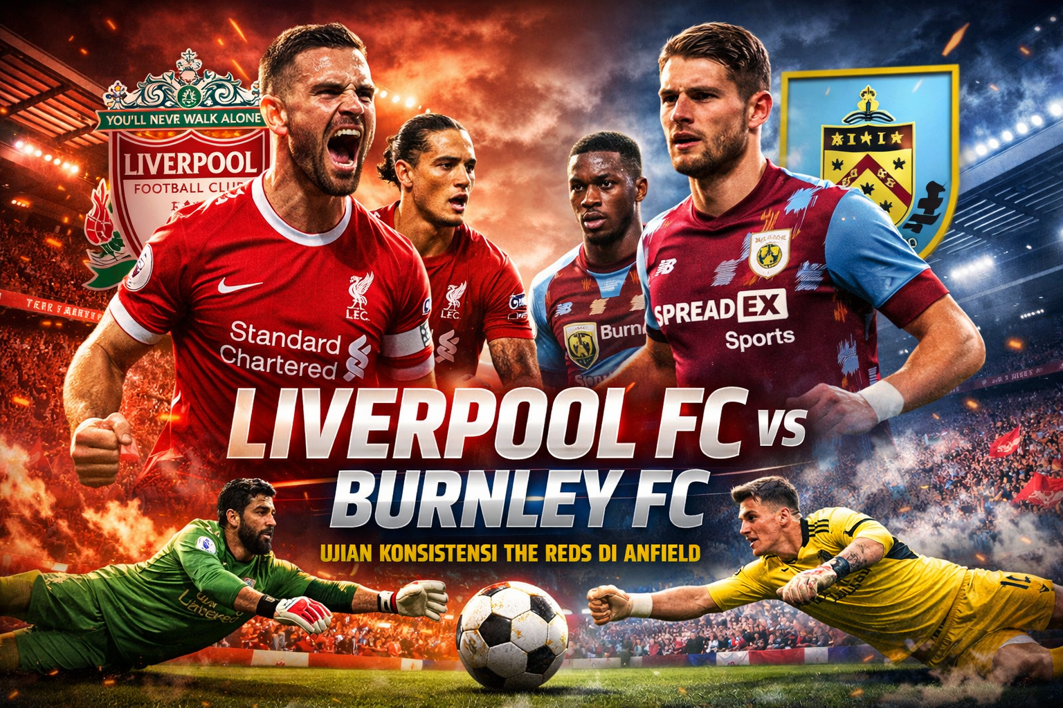 Liverpool FC vs Burnley FC: Ujian Konsistensi The Reds di Anfield