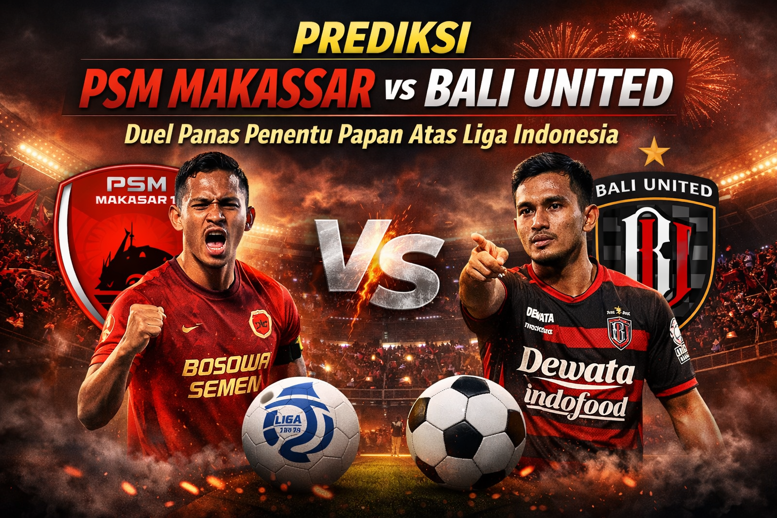 Prediksi PSM Makassar vs Bali United: Duel Panas Penentu Papan Atas Liga Indonesia