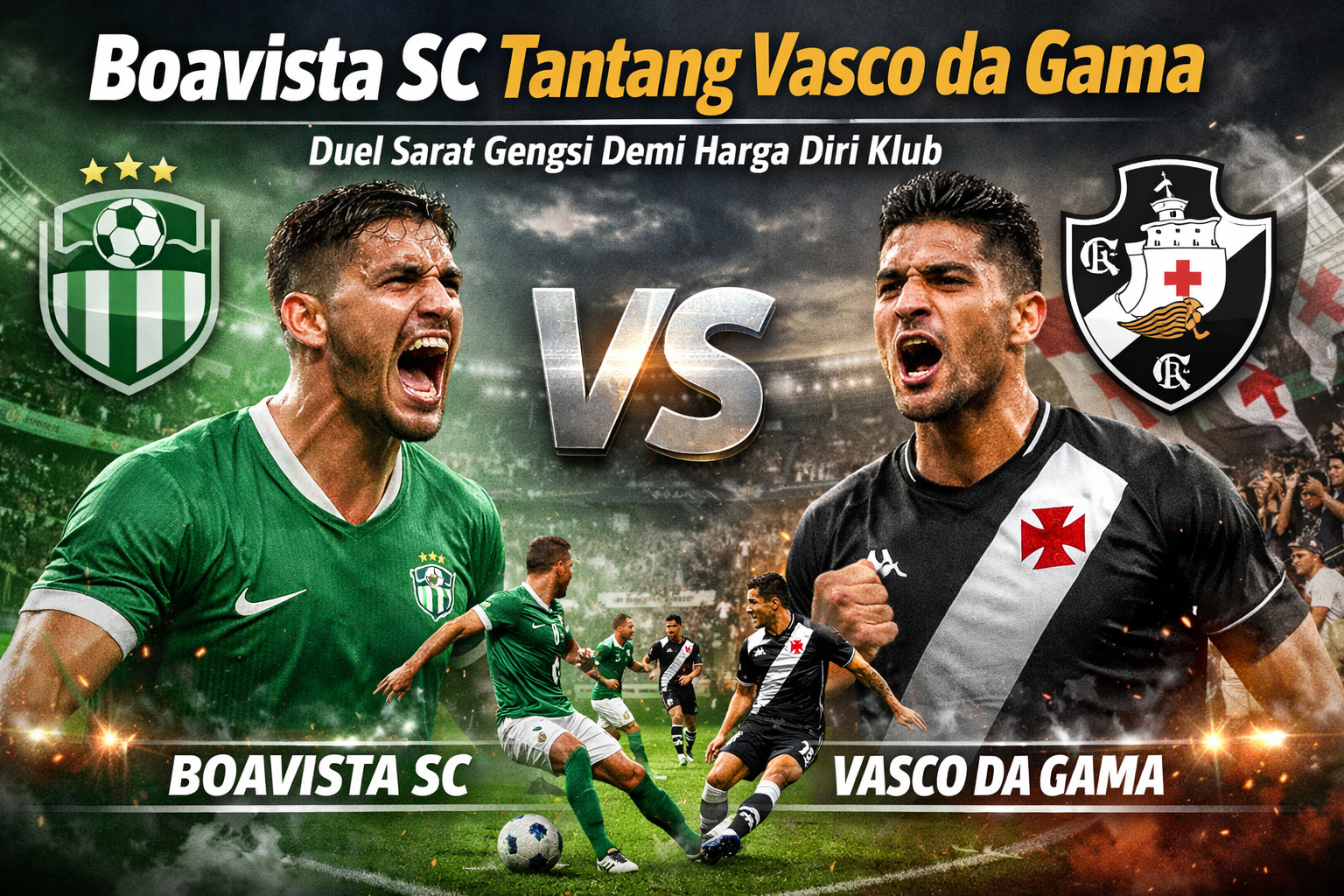 Boavista SC Tantang Vasco da Gama, Duel Sarat Gengsi Demi Harga Diri Klub