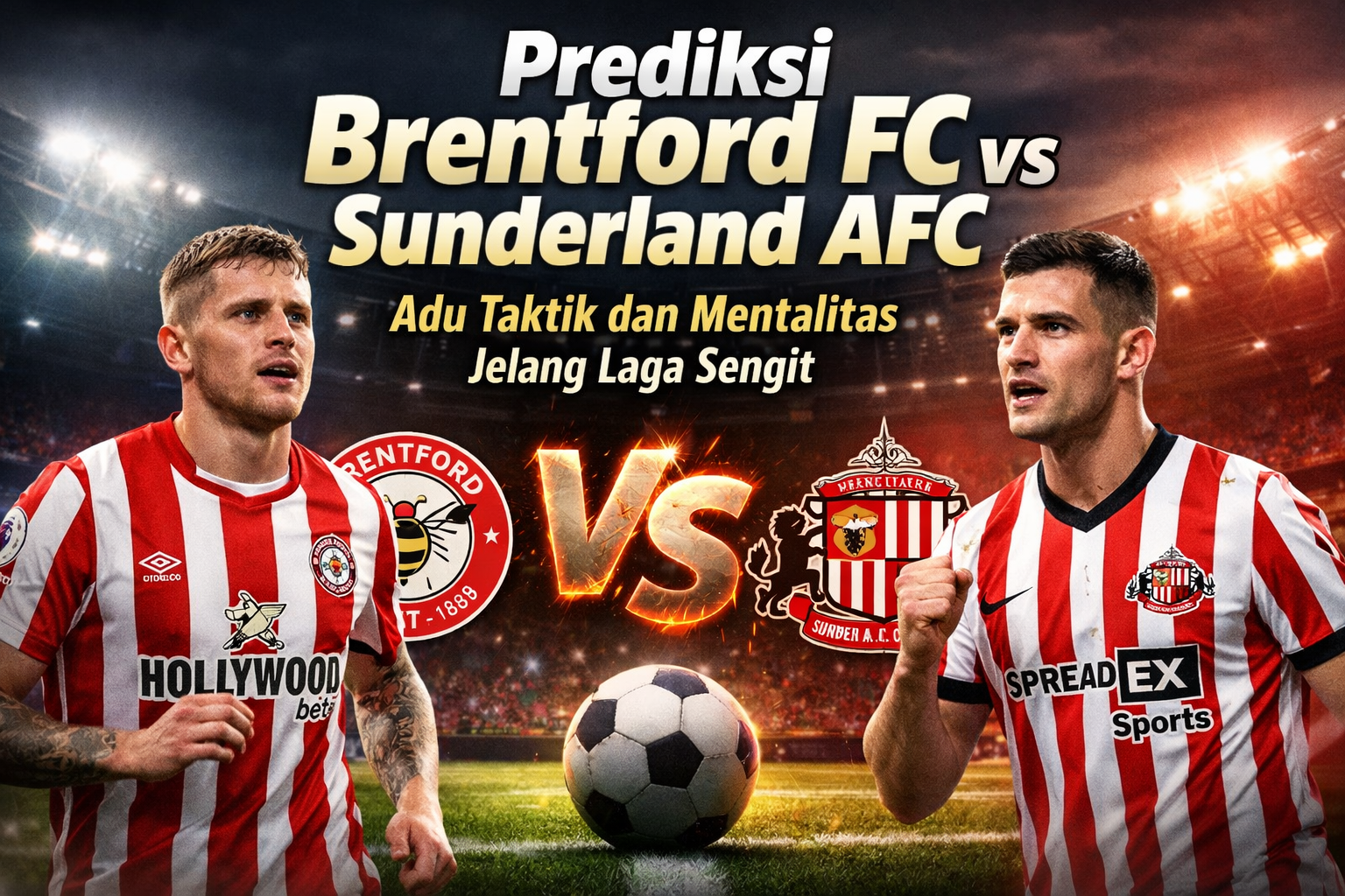 Prediksi Brentford FC vs Sunderland AFC Adu Taktik dan Mentalitas Jelang Laga Sengit