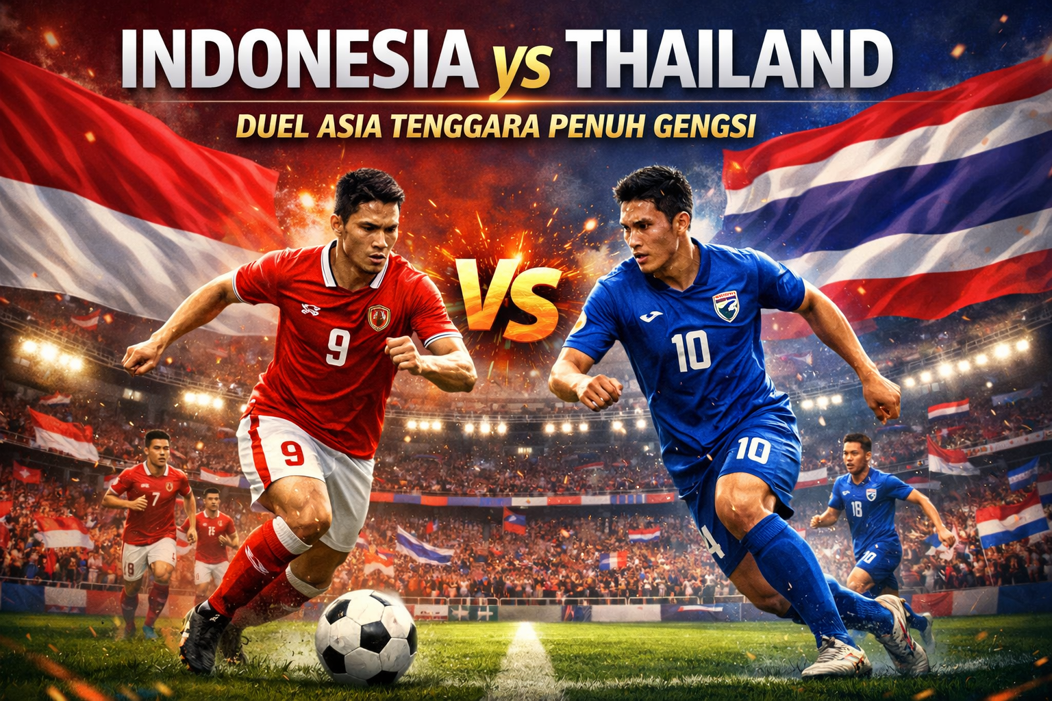 Indonesia vs Thailand: Duel Asia Tenggara Penuh Gengsi