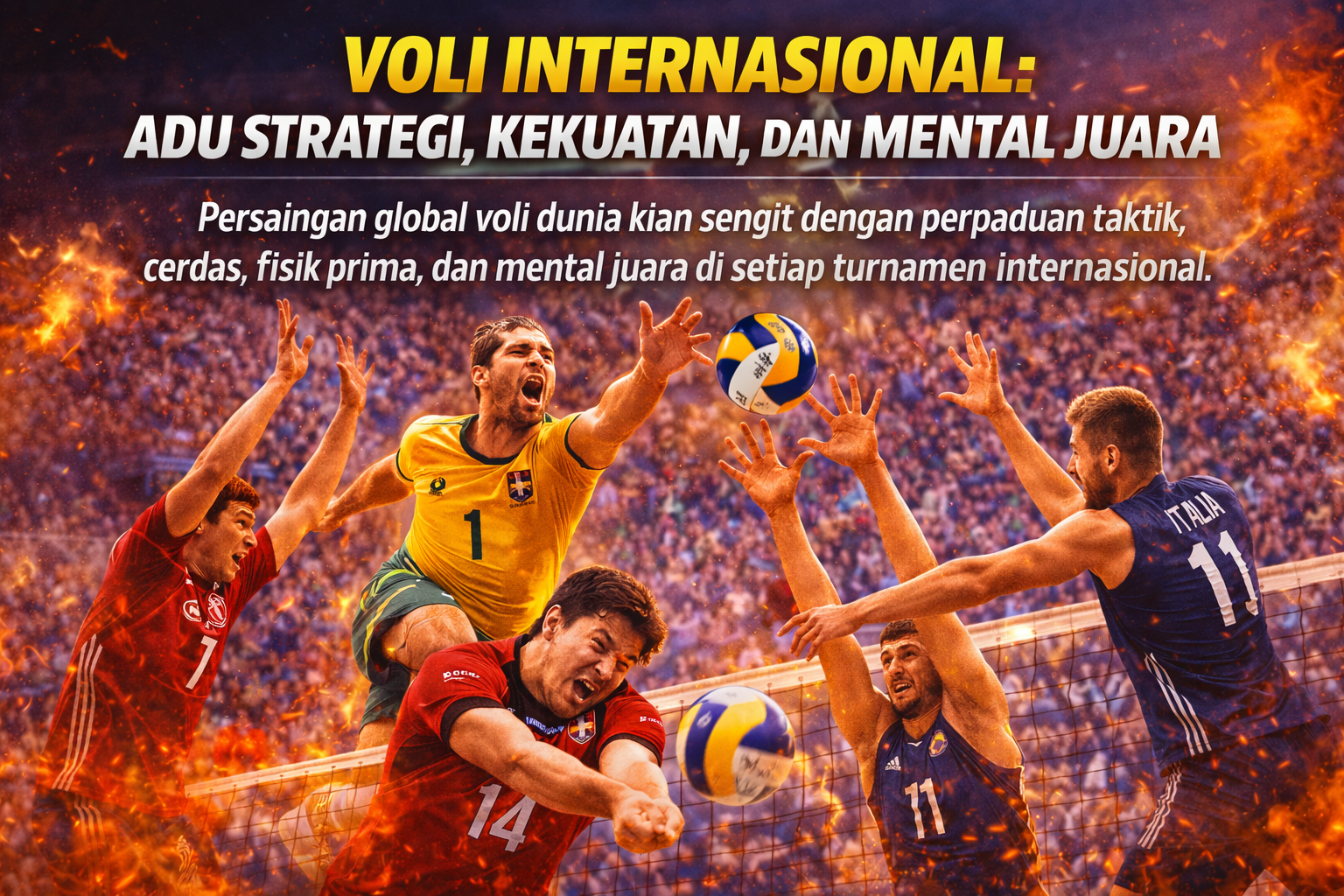 Voli Internasional: Adu Strategi, Kekuatan, dan Mental Juara