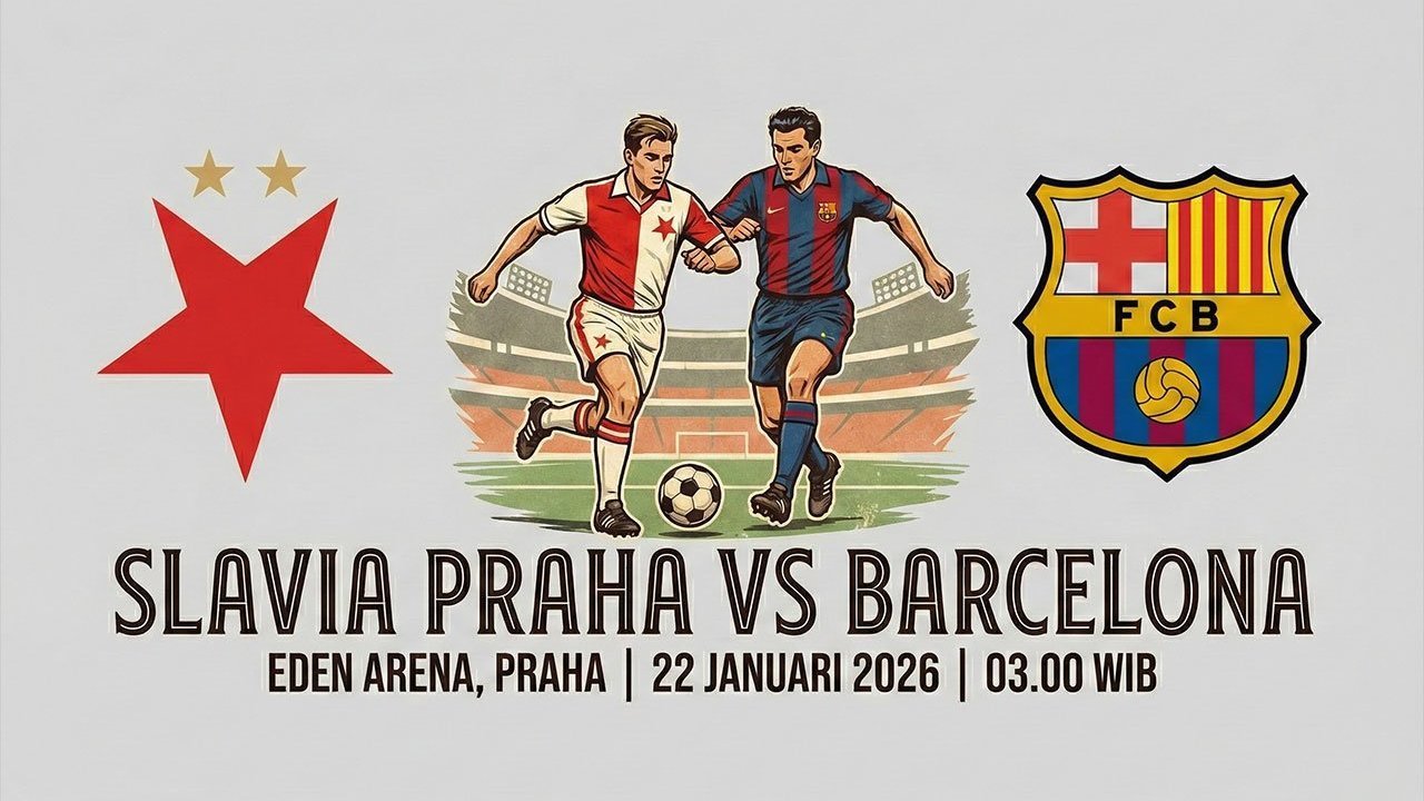 Prediksi Slavia Praha vs Barcelona – Liga Champions 22 Januari 2026