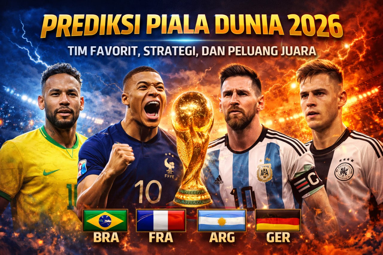 Prediksi Piala Dunia 2026: Brasil dan Prancis Jadi Favorit Juara, Argentina Bisa Jadi Kejutan