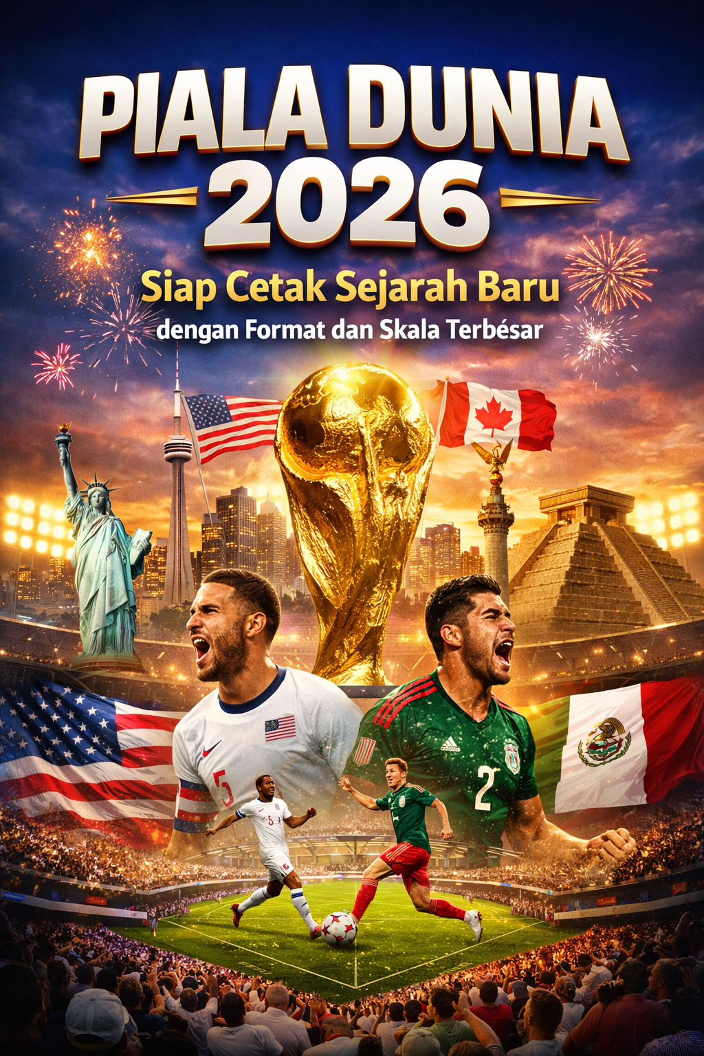 Piala Dunia 2026 Siap Cetak Sejarah Baru dengan Format dan Skala Terbesar