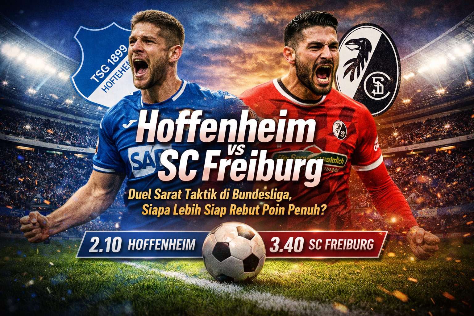 Hoffenheim vs SC Freiburg: Duel Sarat Taktik di Bundesliga, Siapa Lebih Siap Rebut Poin Penuh?
