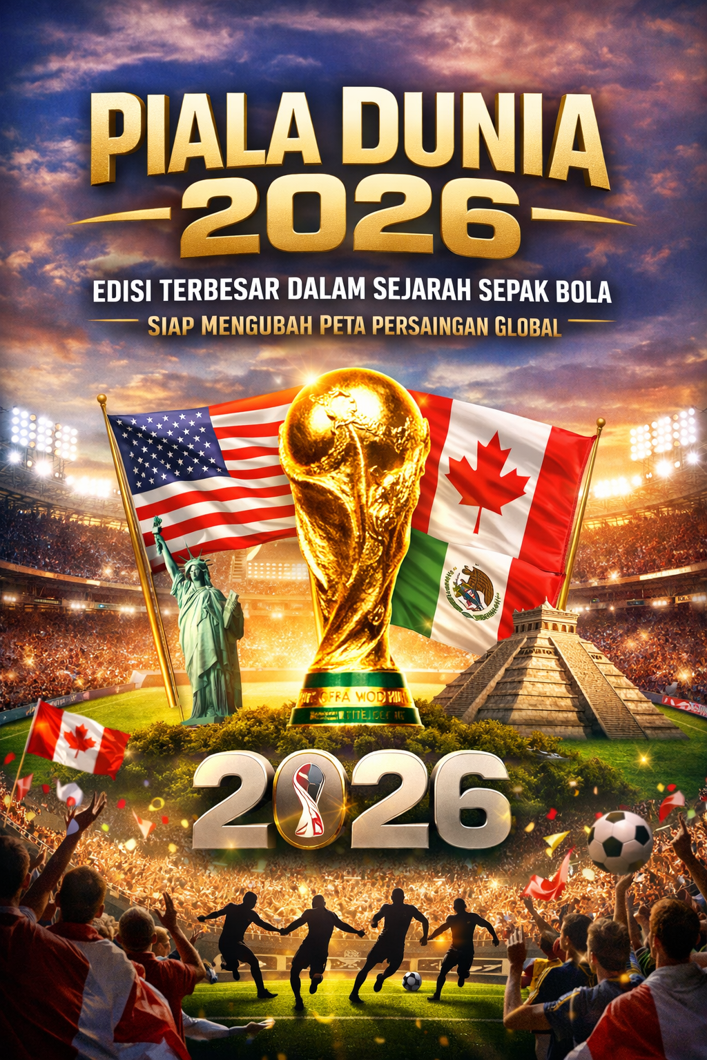 Piala Dunia 2026: Edisi Terbesar dalam Sejarah Sepak Bola Siap Mengubah Peta Persaingan Global