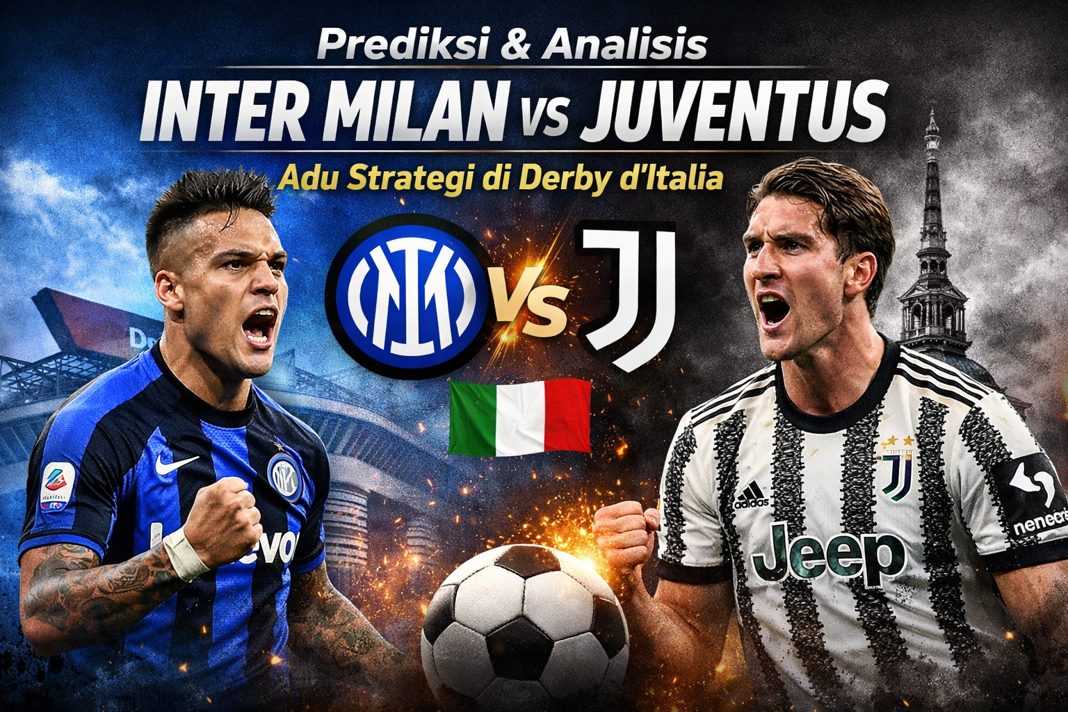 Inter Milan Tundukkan Juventus dalam Duel Panas Derby d’Italia di Giuseppe Meazza