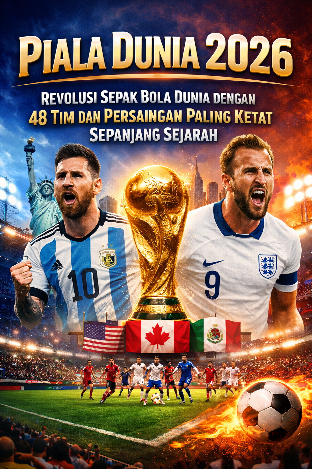 Piala Dunia 2026: Ajang Sepak Bola Terbesar Dalam Sejarah dengan 48 Tim dan Tuan Rumah Tiga Negara