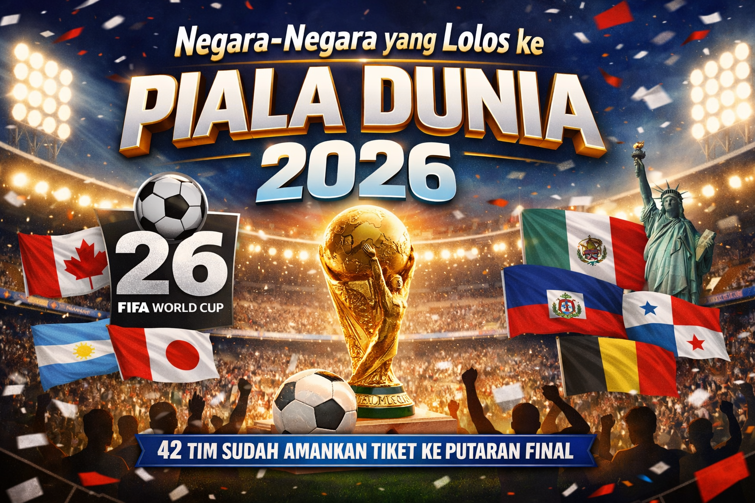 Update Daftar Negara yang Sudah Lolos ke Piala Dunia 2026