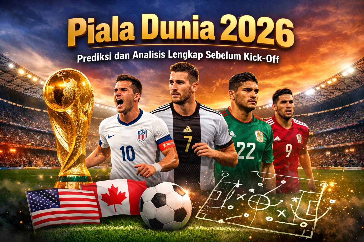 Piala Dunia 2026 Siap Ukir Sejarah Baru di Tiga Negara