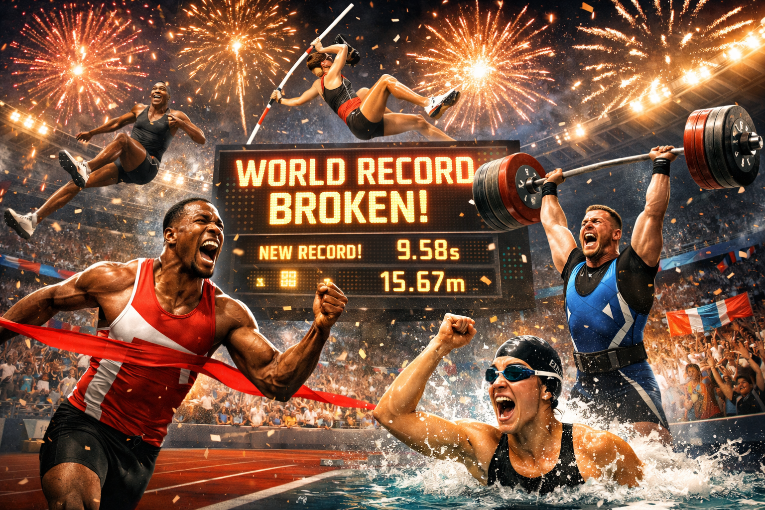 Rekor Dunia Berguguran di Kejuaraan Olahraga Bergengsi