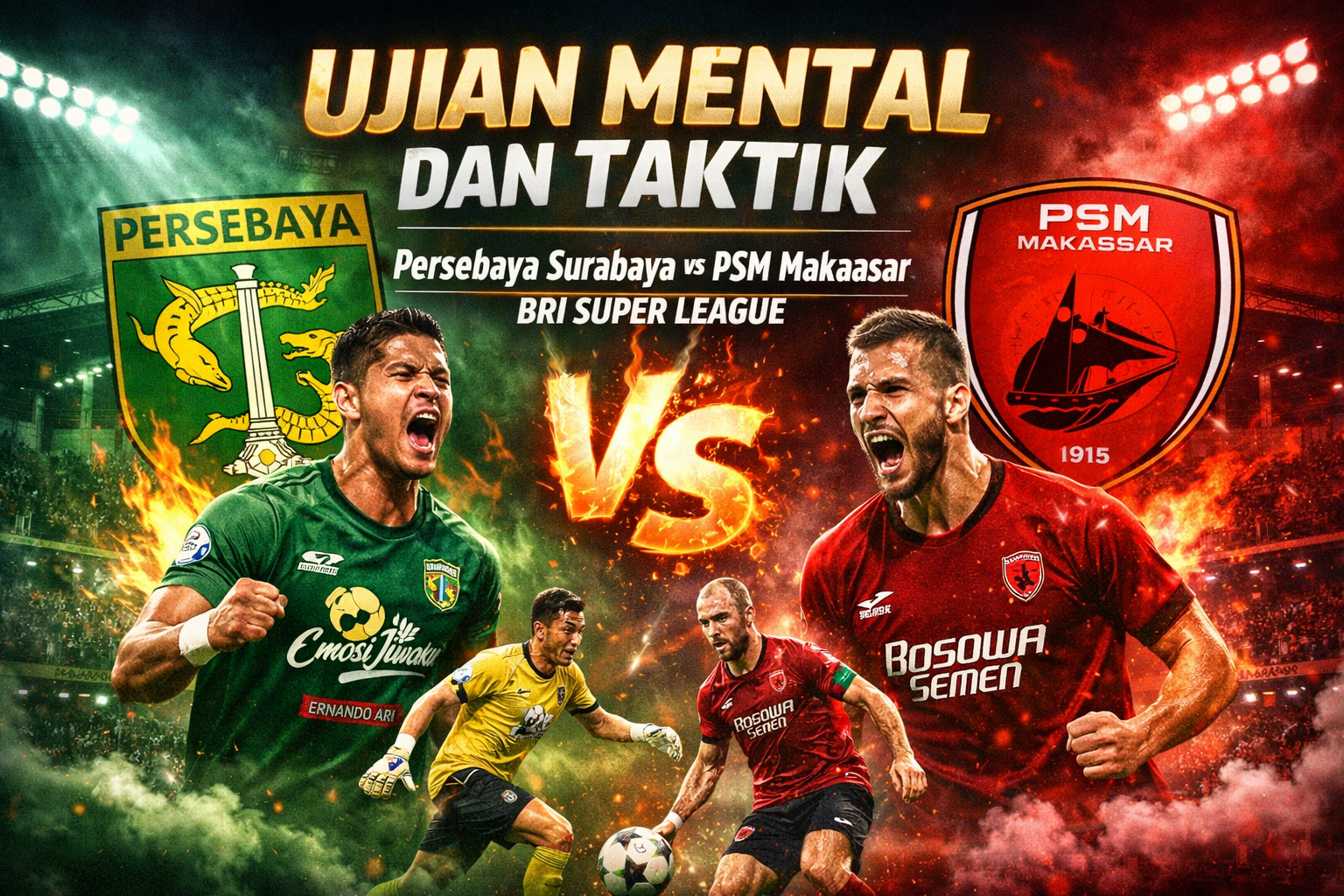 🔥 Persebaya Surabaya Tahan Gempuran PSM Makassar dalam Laga Sengit BRI Super League