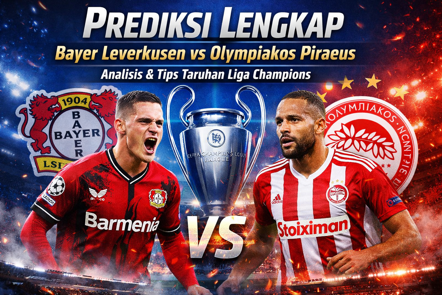 Leverkusen Tampil Perkasa di BayArena, Tekuk Olympiakos dalam Laga Sengit Liga Champions