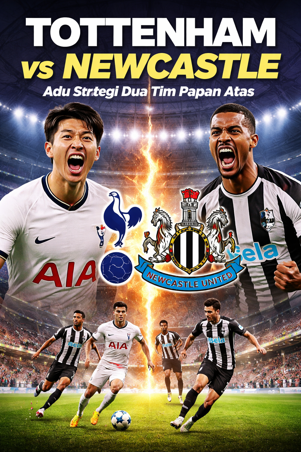 Tottenham vs Newcastle: Adu Strategi Dua Tim Papan Atas yang Sama-Sama Incar Kemenangan