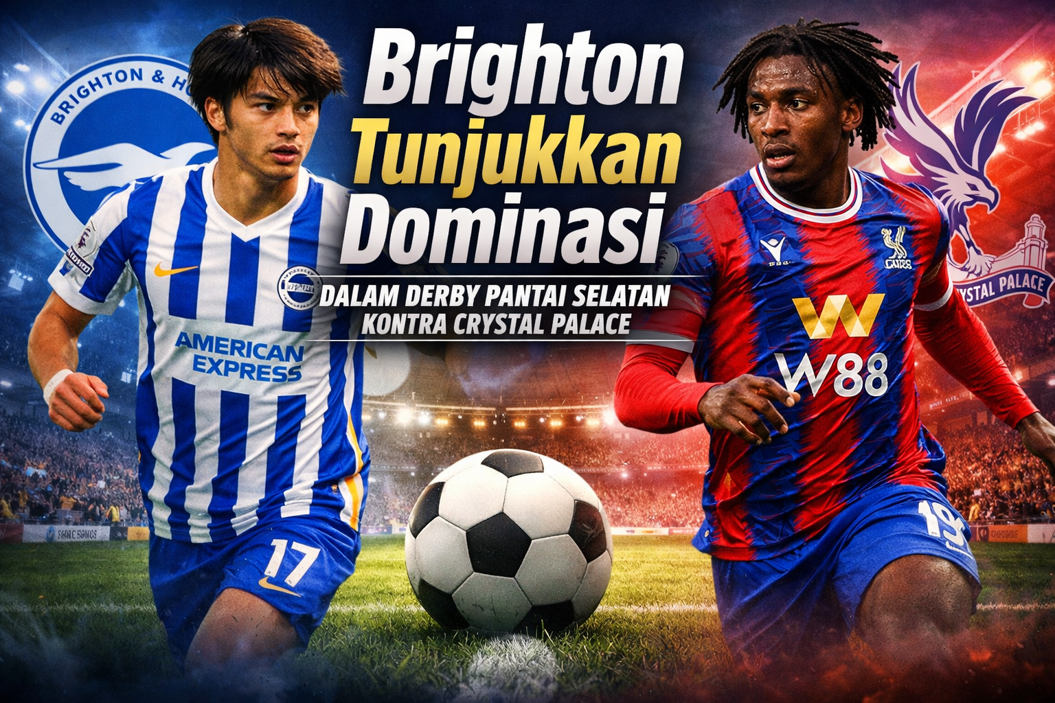 Brighton Tunjukkan Dominasi dalam Derby Pantai Selatan Kontra Crystal Palace