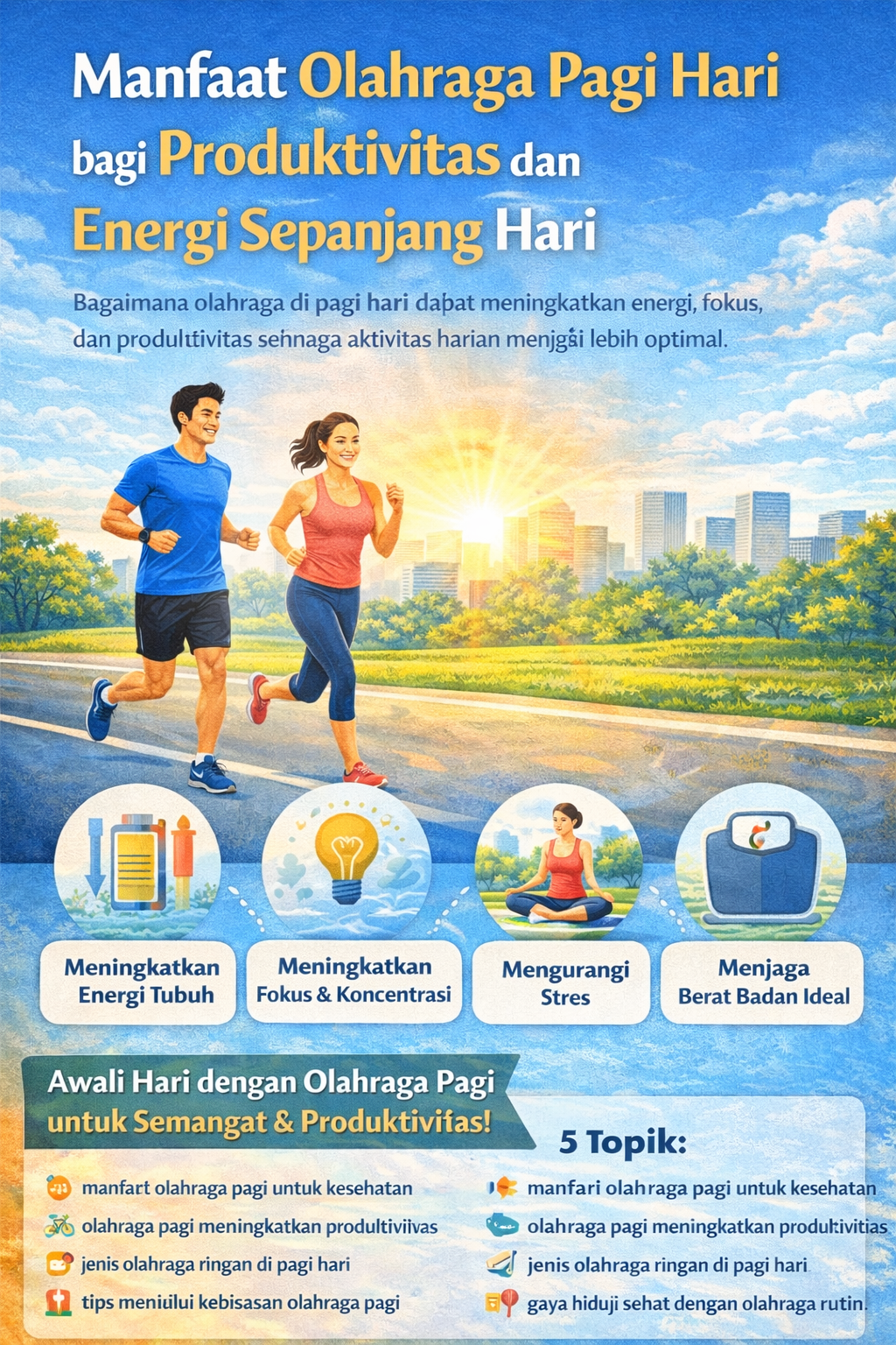 Manfaat Olahraga Pagi Hari bagi Produktivitas dan Energi Sepanjang Hari