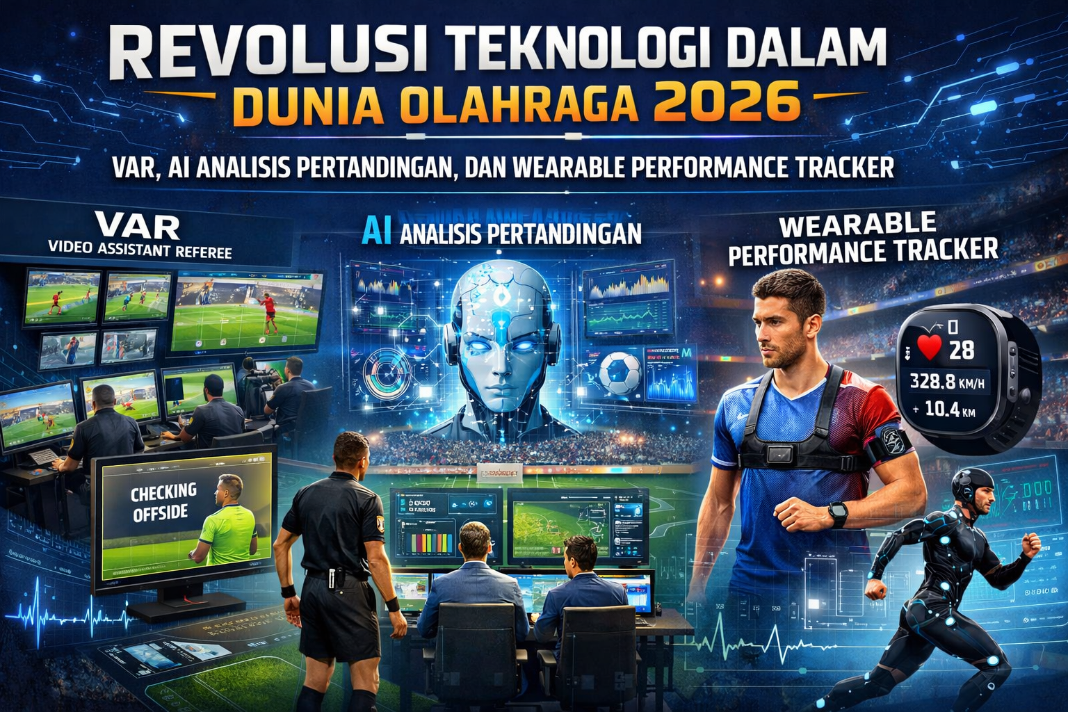 Revolusi Teknologi dalam Dunia Olahraga 2026: VAR, AI Analisis Pertandingan, dan Wearable Performance Tracker