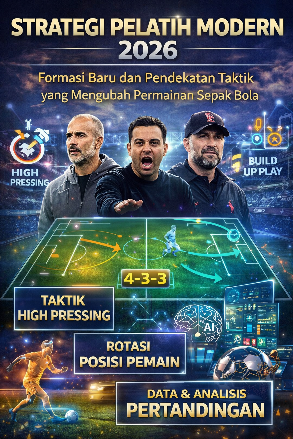 Strategi Pelatih Modern 2026: Formasi Baru dan Pendekatan Taktik yang Mengubah Permainan Sepak Bola
