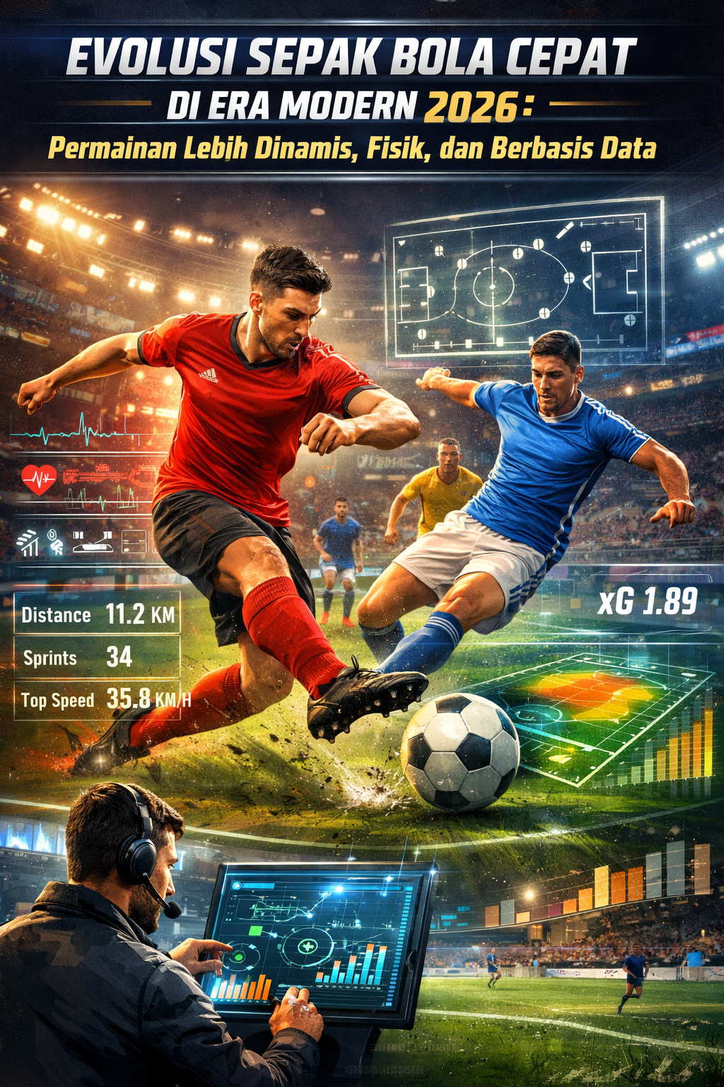 Evolusi Sepak Bola Cepat di Era Modern 2026: Permainan Lebih Dinamis, Fisik, dan Berbasis Data