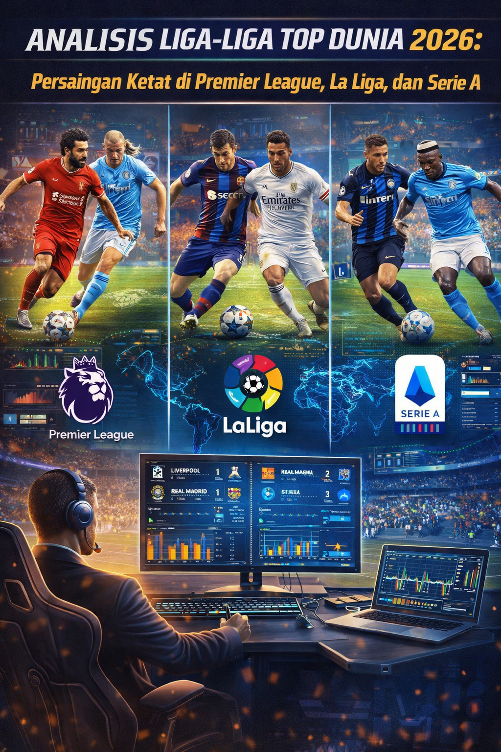 Analisis Liga-Liga Top Dunia 2026: Persaingan Ketat di Premier League, La Liga, dan Serie A