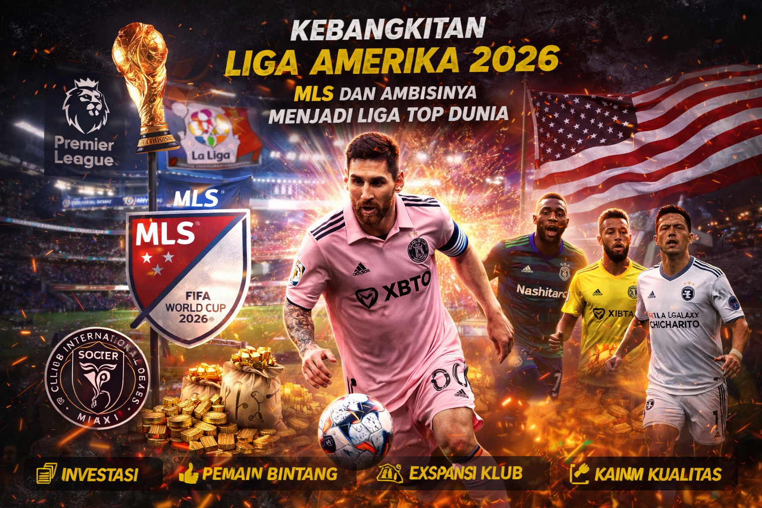 Kebangkitan Liga Amerika 2026: MLS dan Ambisinya Menjadi Liga Top Dunia