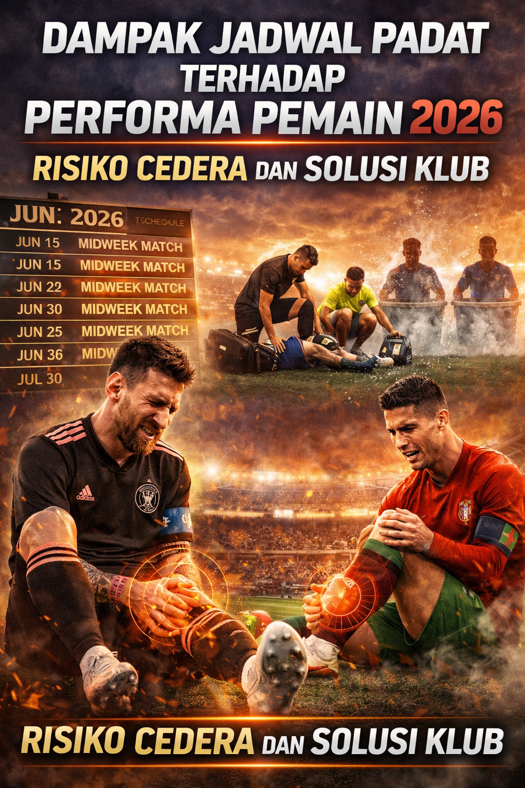 Dampak Jadwal Padat terhadap Performa Pemain 2026: Risiko Cedera dan Solusi Klub