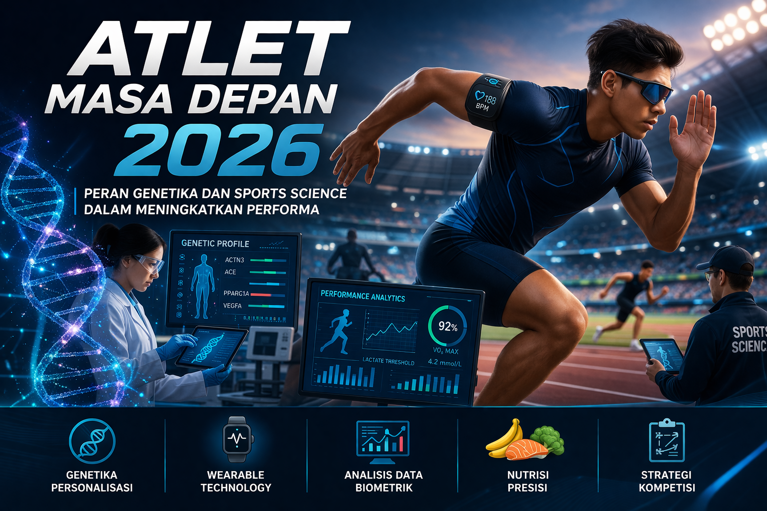 Atlet Masa Depan 2026: Peran Genetika dan Sports Science dalam Meningkatkan Performa