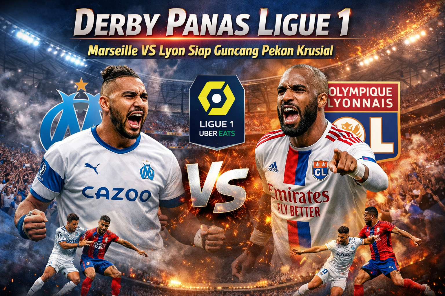 🔥 Derby Panas Ligue 1: Olympique de Marseille vs Olympique Lyonnais Siap Guncang Pekan Krusial