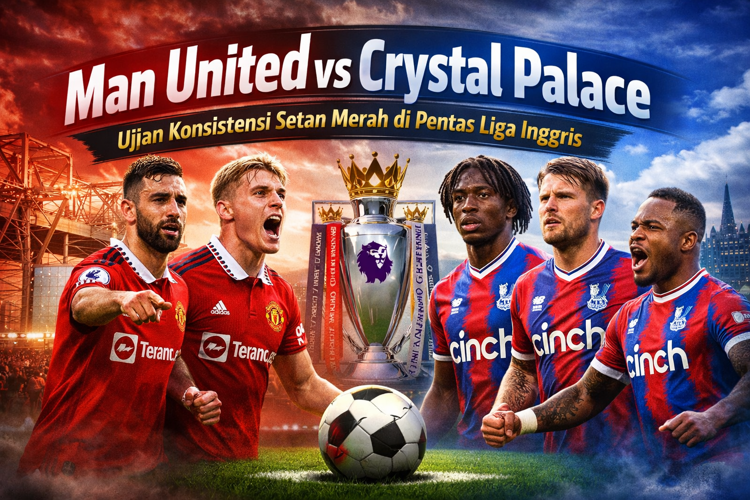 Man United vs Crystal Palace: Ujian Konsistensi Setan Merah di Pentas Liga Inggris