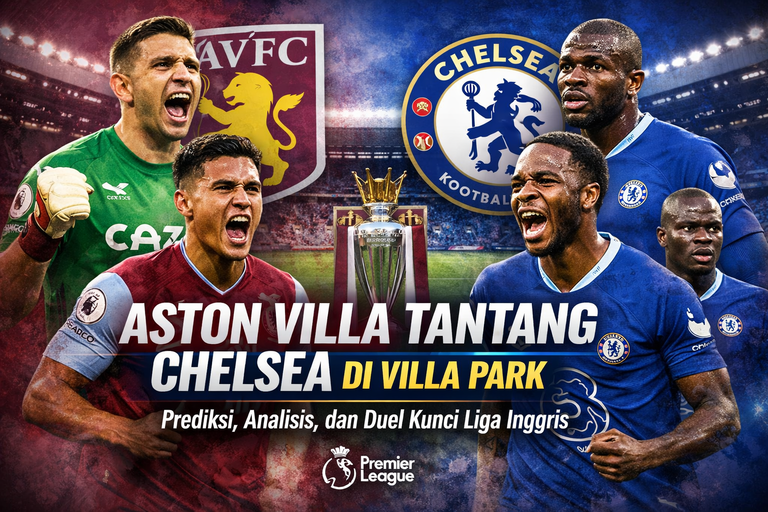 Aston Villa Tantang Chelsea di Villa Park: Prediksi, Analisis, dan Duel Kunci Liga Inggris