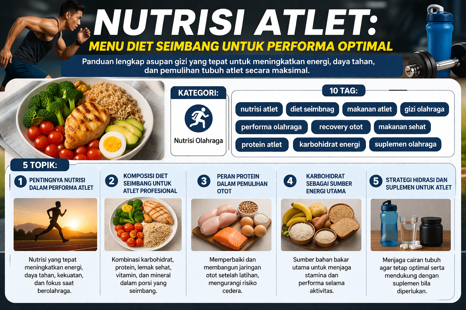 Nutrisi Atlet: Menu Diet Seimbang untuk Performa Optimal